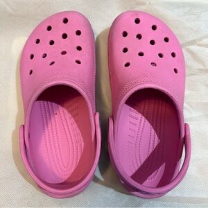 Kids Pink Clogs Authentic CROCS EUC size J2